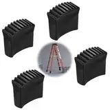 Leiterfüße - 4 Stück Gummifüße für Leitern, Aluleiter, Holzleiter, ersatzfüße für leitern 23x66mm, Stabil Rutschfest, für Heimarbeiter Klappleiter