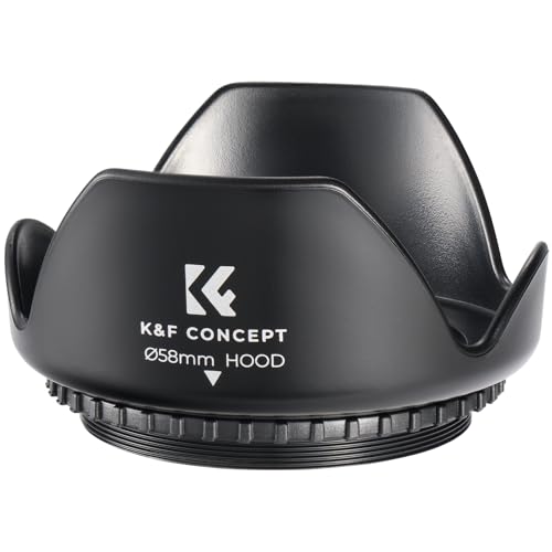 K&F Concept Gegenlichtblende Lens Hood 58mm, Universal Blume Sonnenblende Streulichtblende Für Canon Sony Nikon Olympus Fujifilm Pentax