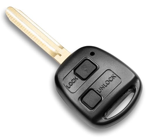 2 Tasten Gehäuse der Fernbedienung Typ Messer für Toyota Auris Avensis Corolla RAV4 Tundra Yaris - Auto Schlüsselgehäuse Pilot Autoschlüssel