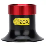 20X Uhrmacherlupe, Uhrenlupe Aluminiumlegierung Augenlupe Reparaturwerkzeuge Lupe für Uhrmacher Reparatur Augenlupe Optisches Glas Wartungswerkzeuge für Uhrengeschäft und Juweliergeschäft