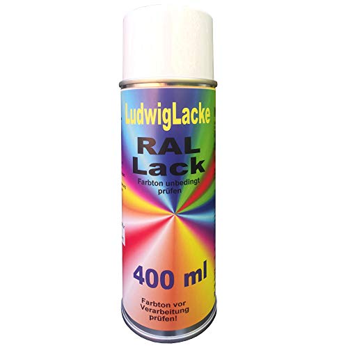 Ludwiglacke 1 Spraydose 400ml Autolack glänzend RAL 9003 Signalweiss