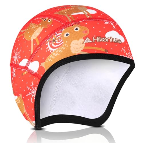 HIKENTURE Kinder Fahrrad Mütze Winter - Fahrradmütze unter Helm - Wintermütze Unterhelm-Mütze Fahrradhelm Kinder, Helm-Unterziehmütze -1140-16