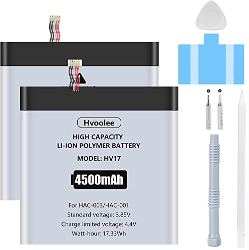 4500mAh Ersatzakku HAC-003 für [2017] Nintendo Switch Console Handheld HAC-001 Spielekonsole Akku Wechseln, interner Akku mit hoher Kapazität mit Reparieren Werkzeugsatz