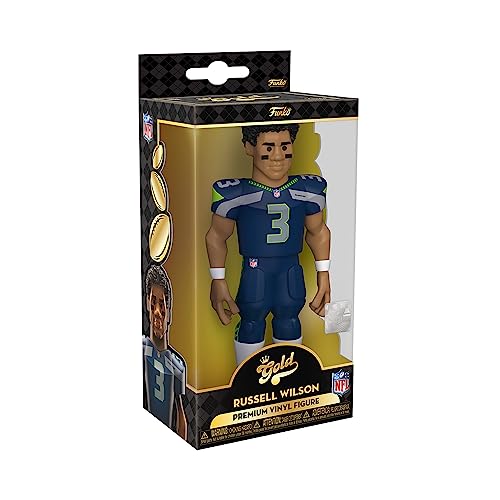 Funko Gold 5" NFL: Seahawks - Russel Russell Wilson - 1/6 Quote Für Seltene Chase-Variantease - Sammelbare Vinyl-Actionfigur - Geschenkidee Zum Geburtstag - Offizielle Handelswaren und Display