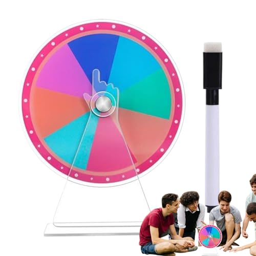 Preis Wheel Spinner – Preis Wheel Spinner, verstellbares Drehspielbrett mit Marker | Sturdy Stand für Klassenzimmer, Raffle Drawing Game Giveaway Verwendung, Radwerkzeug