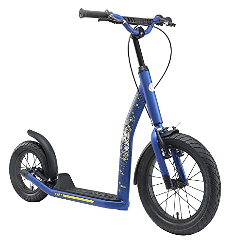 STAR SCOOTER Kinder Tret Roller ab 8 Jahre | City Kick Scooter Luftreifen Höhenverstellbar 16 Zoll New Gen | Blau