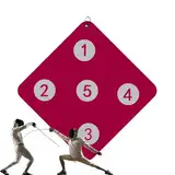 -Wand-Zielscheibe | Wand-Zielscheibe Training Fechten Praxis | Hilfszahnräder mit fünf Bulls-Eye, kompakte Fähigkeitsausrüstung zur Säbelverbesserung