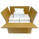 DE Healthcare Products – Kosmetiktücher (3.000 Stück), 2-lagige Taschentücher in weißer Box, weiche Papiertaschentücher, 30 Boxen x 100 Tücher