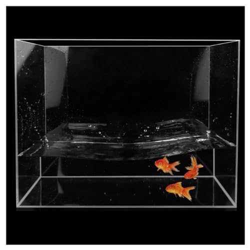 Kleiner Tank Aquarium, tragbare Fischschale Tank, Transparentes Aquarium aus Acryl, stabiler Kunststoff, großes Aquarium for Fische, Schildkröten und Insekten, kann als Aufbewahrungsbox verwendet werd