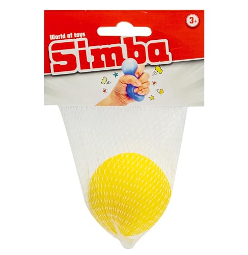 Simba 108614689 Anti-Stress Ball, 3-Fach Sortiert, es Wird nur EIN Artikel geliefert, 6cm, Ballspielzeug, Quetschball, Stressball, Knautschball, ab 3 Jahren