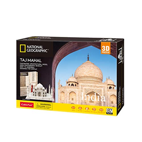 Party town DS0981H 3D-Puzzle National Geographic Taj Mahal, bunt