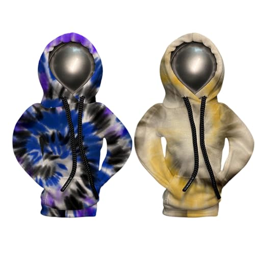 GUTERTOP 2 Stück Schaltknauf Hoodie, Schalthebel Hoodie Schalthebel Abdeckung, Kreative Designs Kapuzenpullover-Formen Lustige Dekorative Kapuzenpullover für die Innenausstattung von Autos