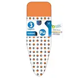 LaundrySpecialist Bügelbrettbezug mit HITZEBESTÄNDIGER PARKPLATTE für Bügeleisen - SUPER SICHERES BÜGELN - 130x45 cm - Erhältlich in Zwei GRÖSSEN - Ultra Dicker Molton Shield - Extra Bügelkomfort