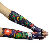 Topeter Jugend Kinder Volleyball Arm Sleeve mit Polster, Arm- und Handgelenkschutz mit Daumenloch (Gelb YS)