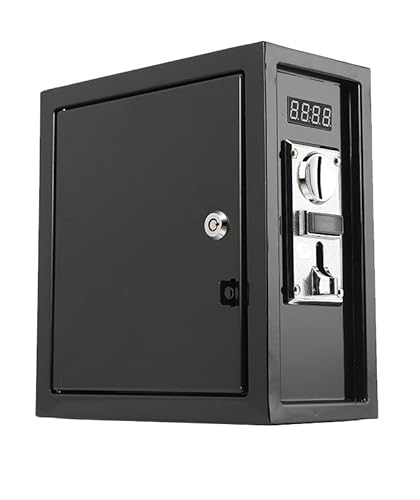 YILIKISS Münzbetriebener Timer-Steuerkasten, Multi-Münzprüfer-Wähler, Betriebene Timer-Steuerplatine, Münz-Timer-Steuerkasten, Netzteilkasten für Arcade-Maschine, Waschmaschine, EU Stecker 220V