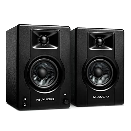 M-Audio BX3 3,5" Studio-Monitore High-Definition Monitor Lautsprecher Boxen für Recording und Multimedia, 120W - Paar