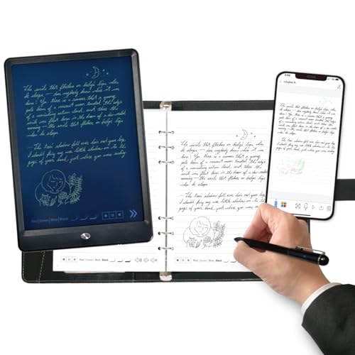 Ophayapen SmartPen + Notebook + Tablet, SmartPen Echtzeit-Synchronisation zum Digitalisieren, Speichern und Teilen von Papiernotizen, ideal für Notizen, Zeichnen, Verwendung mit der Ophaya Pro+ App,