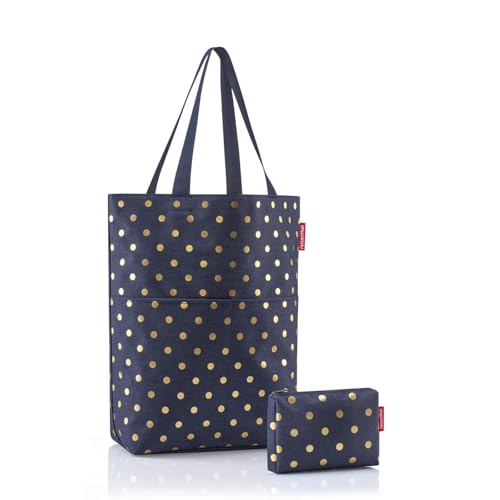 reisenthel CityShopper Set metallic dots blue – Unsere Cityshopper-Tasche und das Pocketcase in einem Set kombiniert, Geschenkset-Kombi!