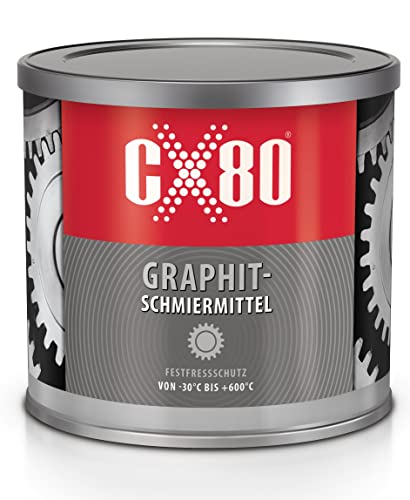 CX80 | 500g Graphitschmiermittel | Hochtemperatur-Schmierfett mit 15 % Graphit | wasserbeständig & korrosionshemmend | für offene Getriebe, Bau- & Landmaschinen, Ofenketten