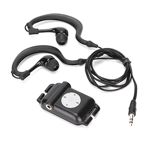 ZJchao Wasserdichter MP3-Player, MP3-Player mit Kopfhörer, Wasserdichter Schwimmer-MP3-Player für Schwimmen, Wassersport