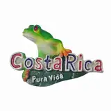 MUYU Craft 3D Costa Rica Kühlschrankmagnet, Touristen-Souvenir, Kühlschrank-Dekoration, magnetischer Aufkleber, handbemalt, Bastelsammlung