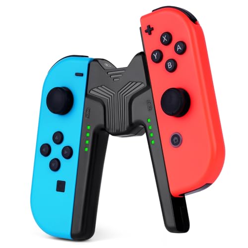 OFFCUP Ladegriff für Nintendo Switch NS/Switch OLED Joy Con, Efficient Charging Grip Controller Halterung V-förmiger Gaming Griff Controller Tragbarer Halter für Joy Con Switch Controller