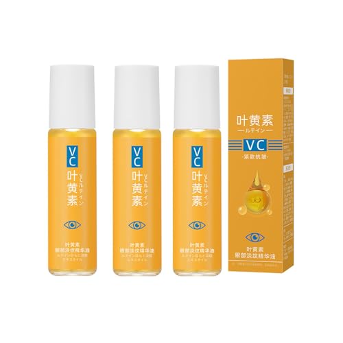 Lutein Eye Essence Oil, VC Lutein Eye Serum, Lutein-Augenöl, Anti-Aging Lutein Essential Oil Roller Massage Ball, Reduce Dark Circles, Fine Lines, Wrinkles, Relieve Fatigue (3)