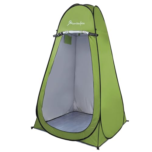 Montafox Multifunktionszelt Pop Up Zelt 2m Groß XXL Toilettenzelt Boden Abnehmbar Duschzelt Umkleide Wurfzelt Outdoor Camping WC Zelt Tragbar Mobile Umkleidekabine, Farbe:Green