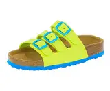 Lico Unisex Kinder BIOLINE KIDS Pantoletten, Lemon/ Blau, 34 EU