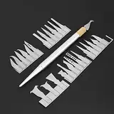 Dünne Klingen,Dünne Klingen, BGA Knife Chip Entfernen Werkzeug für BGA Chip CPU Abbruch Reparatur Dünnluftschneider Mobile Wartung Tool Kit 27 PICS Cutter und 1 Griff