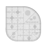 FRUHLING Patchwork Lineal Quilting Template Ruler DIY Sewing Ruler Quilt Schablonen Acryl Nählineal Schneiderlineal für Nähen Schneiderei Kunsthandwerk