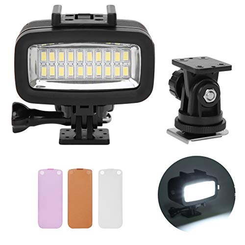 Unterwasser-LED-Fülllicht, 40m Unterwasserfotografie Tauchkamera LED-Videoleuchte 5500K, für Fotografie, Video, Unterwasseraufnahmen, Unterhaltung,