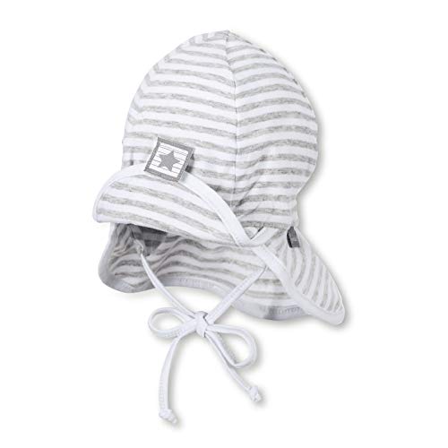 Sterntaler Baby - Mädchen Pet met bandjes en nekbescherming M tze, Weiß (Weiss 500), 41 EU