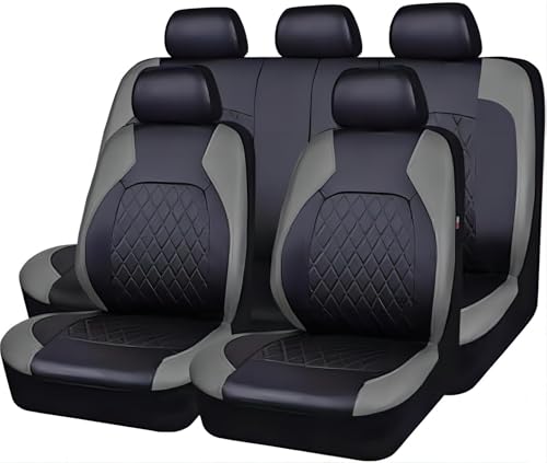 DAMONDREW Autositzbezüge für Isuzu Tutti i modelli D-Max Mu-X 5 posti Isuzu Tous, Allwetter Wasserdicht Auto Sitzbezüge, Komfortabel Sitzbezüge Auto, Langlebig Sitzbezüge, Auto Zubehör,Grey