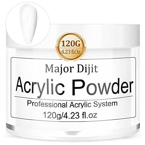 120 g Acrylpulver, klares Acrylnagelpulver 4,23 Unzen großes Fassungsvermögen, professionelles Polymer für 3D French Nail Manicure Extension Nail Carving, langlebige Beauty-Geschenke (Clear)