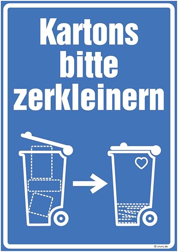 immi 1x Hausmeister DIN A4 Aufkleber (Kartons bitte zerkleinern)