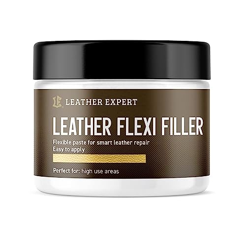 Flüssigleder für Lederreparatur 50ml - Leder Reparatur Füller Gel für leichte Beschädigung - Leder Risse Reparieren für Sofa, Schuhe, Autositz – Flexibel Leather Filler - Ohne Schleifen