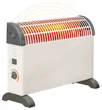 Brollux Elektroheizung 2000W mobiles Heizgerät mobiler Konvektor Elektrische Heizung mit Thermostat energiesparend Elektroheizung