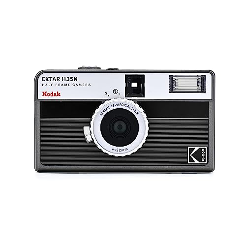 KODAK EKTAR H35N Halbrahmen-Filmkamera, 35 mm, wiederverwendbar, fokusfrei, Glühbirnenfunktion, eingebauter Sternfilter, beschichtetes verbessertes Objektiv (Film & AAA-Batterie sind Nicht im