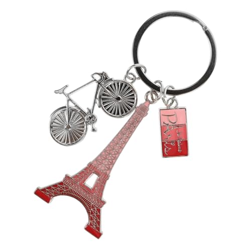 Healvian Eiffelturm Schlüsselanhänger LED Charme Mini Dekorativer Schlüsselanhänger Souvenir Schlüsselanhänger Zubehör Schlüsselanhänger Ornamente Turmmodell Reisezentrum