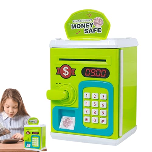 Kindergeld Safe Bank - Elektronische Sichere Schweinehöhe Bank Mit Stift, Spielzeug Sicheres Geldautomodell | Musikeffekte Und Lichtfunktionen, Sparverfahren Für Kindersicherheitsmanager, Bildungsspie