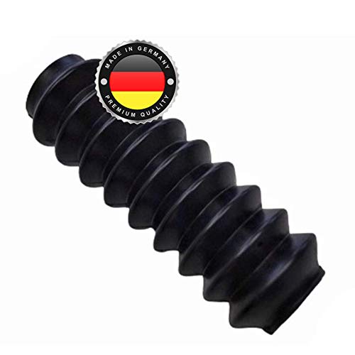 WS · SYSTEM 1x Universal Faltenbalg aus Gummi – 1 Stk flexible & dehnbare Achsmanschette MADE IN GERMANY aus hochwertigem PVC – Schelle in Größe: L 117mm-36mm Ø 23-27mm