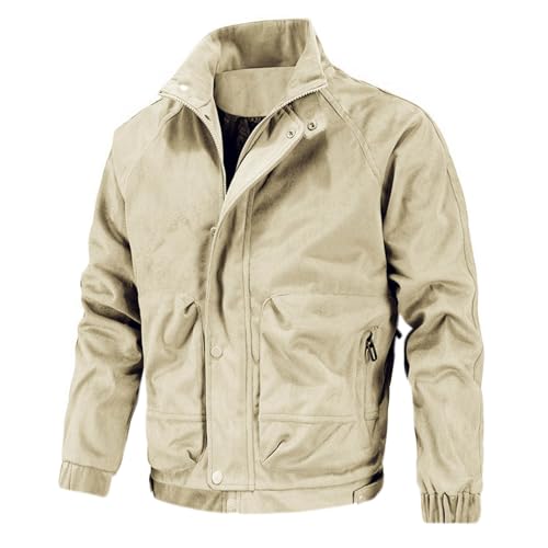 SRZYMJ Mantel Herren Winter Lang Wintermantel Übergangsjacke Mit Kapuze Dünn Outdoorjacke Jacke Winter Softshelljacke Steppjacke Leicht Wandern Funktionsjacke Parka Winter Sportjacke Freizeitjacke