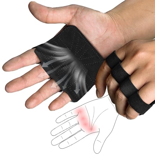 Griffpolster aus Naturleder für Zughilfen Krafttraining – Atmungsaktive & rutschfeste Zughilfen, Grip Pads für Klimmzüge, Bodybuilding, Fitness.