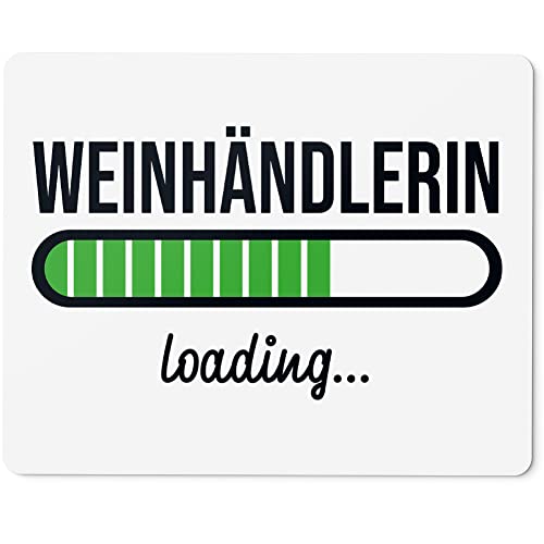 JUNIWORDS Mauspad Mousepad, Weinhändlerin Loading (6222277)