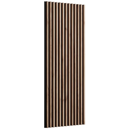 Planetmöbel Flur Möbel Wanddeko Wandpaneel Gold Eiche/Anthrazit 120 H x 50 B x 3,2 T cm