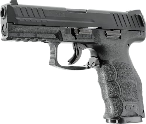 Heckler & KOCH Airsoft Pistole VP9, Federdruck Waffe mit 0,5 Joule, inkl. 100 x 6 mm BB Soft-Air Kugeln, Schwere Ausführung mit Metallschlitten