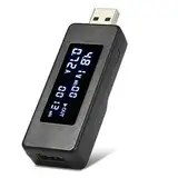 USB-Strommessung, LED USB Mini Spannung Strom Detektor Power Tester for Smartphone e Power Bank USB Ladegerät Tester Meter