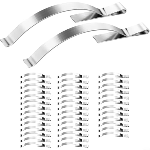 FUBESK 60 Stück Eckhalterung Flache Fenster Feder Fenster Bildschirm Spannfeder Eckclip Edelstahl Bildschirm Spannfeder Clips für Fensterrahmen