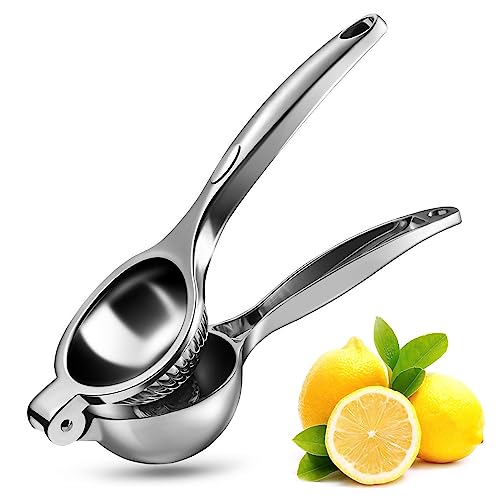 WONSEFOO Zitronenpresse, Saftpresse Limette Zitrusfrucht Handpresse Entsafter Zitruspresse, Anti-Ätzmittel, Spülmaschinenfest, Fruchtsaft, Schweres, Robust und Langlebig